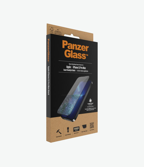 PanzerGlass - Tvrdené Sklo Case Friendly AB pre iPhone 13 Pro Max a 14 Plus, čierna