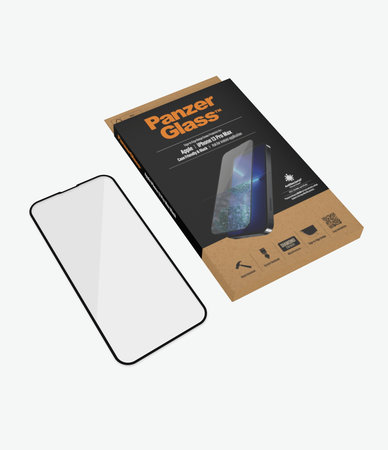 PanzerGlass - Tvrdené Sklo Case Friendly AB pre iPhone 13 Pro Max a 14 Plus, čierna