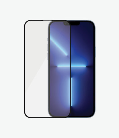 PanzerGlass - Tvrdené Sklo Case Friendly AB pre iPhone 13 Pro Max a 14 Plus, čierna