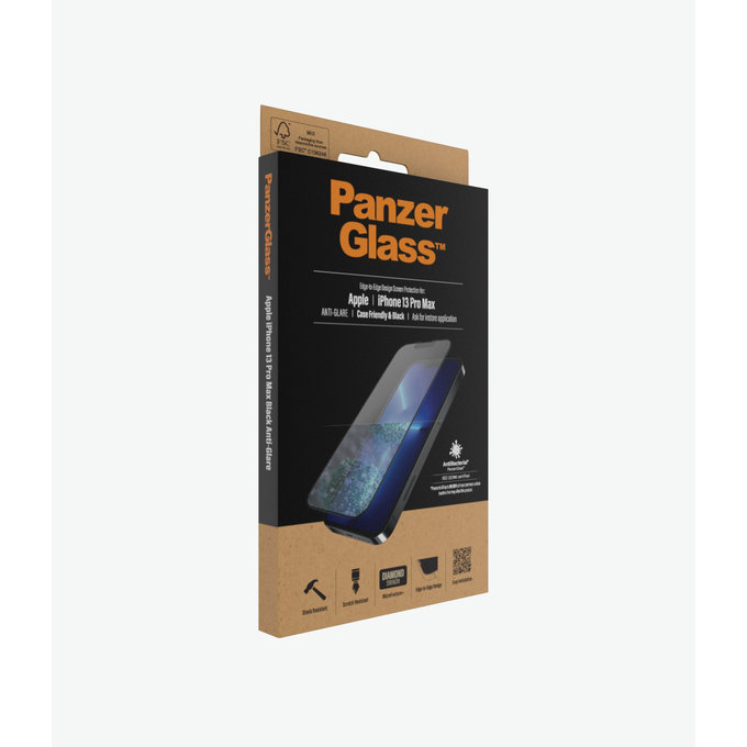PanzerGlass - Tvrdené Sklo Case Friendly Anti-Glare AB pre iPhone 13 Pro Max a 14 Plus, čierna