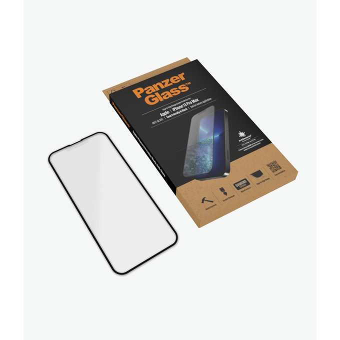 PanzerGlass - Tvrdené Sklo Case Friendly Anti-Glare AB pre iPhone 13 Pro Max a 14 Plus, čierna
