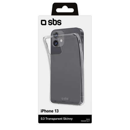 SBS - Puzdro Skinny pre iPhone 13, transparentná