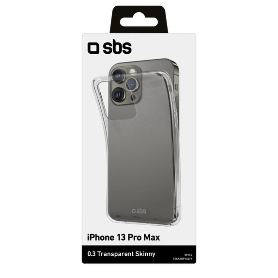SBS - Puzdro Skinny pre iPhone 13 Pro Max, transparentná