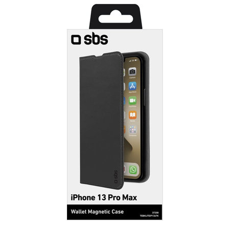 SBS - Puzdro Book Wallet Lite pre iPhone 13 Pro Max, čierna