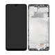 Samsung Galaxy M22 M225F - LCD Displej + Dotykové Sklo + Rám (Black) - GH82-26153A, GH82-26866A Genuine Service Pack