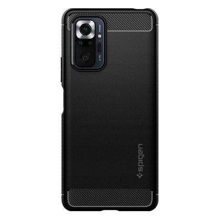 Spigen - Puzdro Rugged Armor pre Xiaomi Redmi Note 10 Pro, čierna