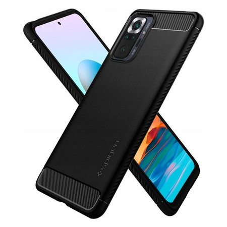 Spigen - Puzdro Rugged Armor pre Xiaomi Redmi Note 10 Pro, čierna