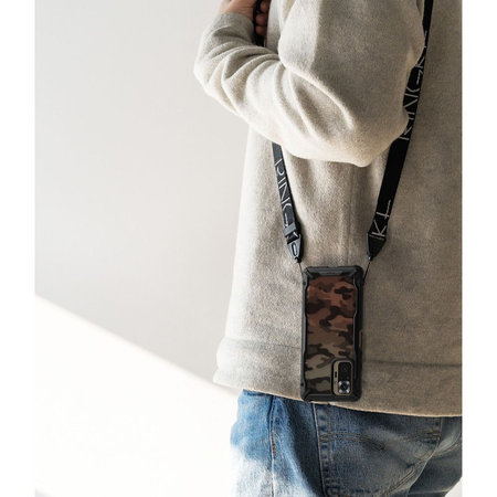 Ringke - Púzdro Fusion X pre Xiaomi Redmi Note 10 Pro, black camouflage