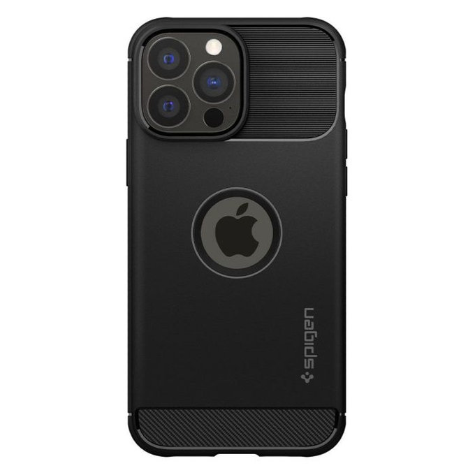 Spigen - Puzdro Rugged Armor pre iPhone 13 Pro, čierna