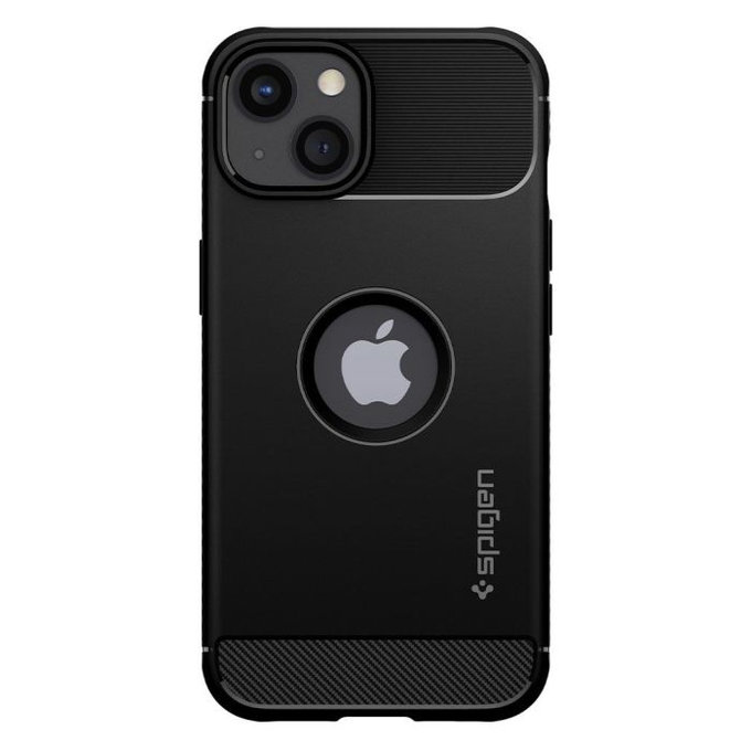 Spigen - Puzdro Rugged Armor pre iPhone 13 mini, čierna