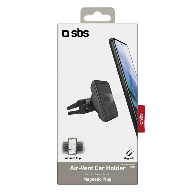 SBS - Držiak do Auta do Ventilácie, Magnetický, obdĺžnikový, black