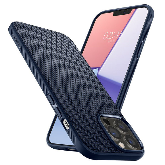 Spigen - Puzdro Liquid Air pre iPhone 13 Pro Max, modrá
