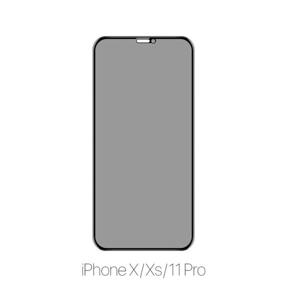 FixPremium Privacy Anti-Spy Glass - Tvrdené Sklo pre iPhone X, XS a 11 Pro