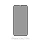 FixPremium Privacy Anti-Spy Glass - Tvrdené Sklo pre iPhone X, XS a 11 Pro