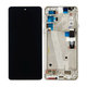 Motorola Edge 20 XT2143 - LCD Displej + Dotykové sklo + Rám (Frosted White) - 5D68C19194 Genuine Service Pack