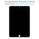 LCD Displej pre iPad Mini 5, Black, Dotykové sklo bez rámu, Refurbished