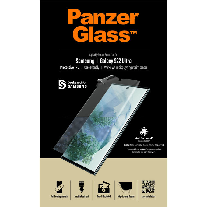 PanzerGlass - Ochranná fólia pre Samsung Galaxy S22 Ultra, transparentná