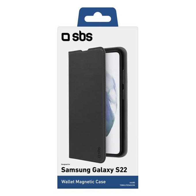 SBS - Puzdro Book Wallet Lite pre Samsung Galaxy S22, čierna