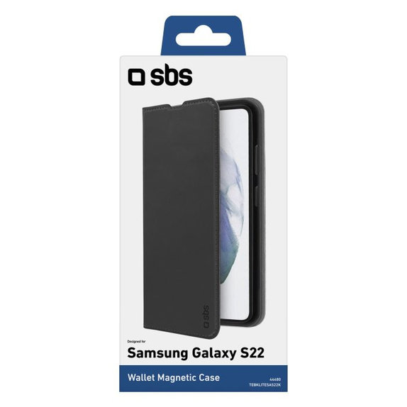 SBS - Puzdro Book Wallet Lite pre Samsung Galaxy S22+, čierna