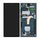Samsung Galaxy S22 Ultra S908B - LCD Displej + Dotykové Sklo + Rám (Green) - GH82-27489D, GH82-27488D Genuine Service Pack