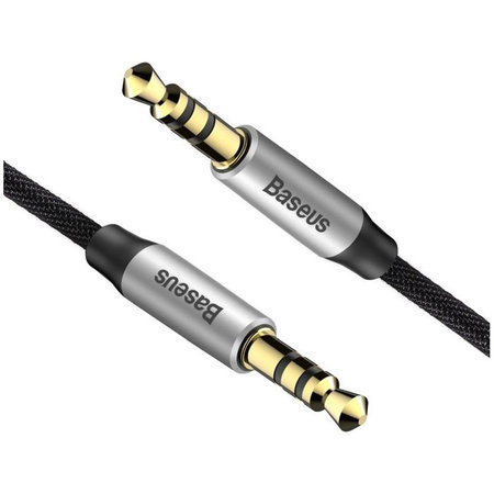 Baseus - Aux Kábel (1m), silver/black