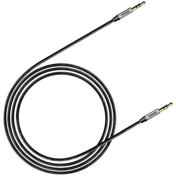 Baseus - Aux Kábel (1m), silver/black