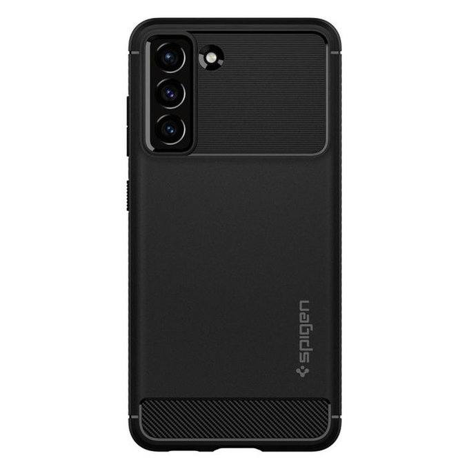 Spigen - Puzdro Rugged Armor pre Samsung Galaxy S21 FE, Matte Black