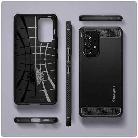 Spigen - Puzdro Rugged Armor pre Samsung Galaxy A53 5G, Matte Black