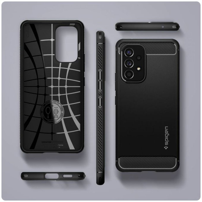 Spigen - Puzdro Rugged Armor pre Samsung Galaxy A53 5G, Matte Black