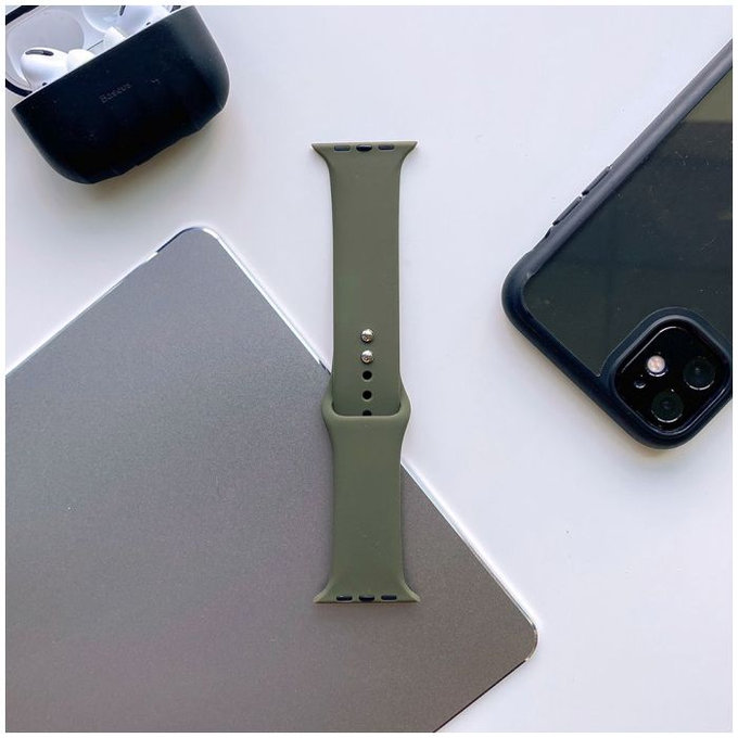 Tech-Protect - Remienok Iconband pre Apple Watch 4, 5, 6, 7, SE (42, 44, 45 mm), army green