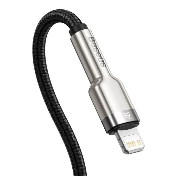 Baseus - Lightning / USB-C Kábel (2m), čierna