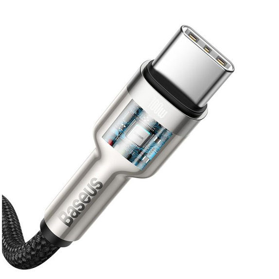 Baseus - USB-C / USB-C Kábel (1m), čierna