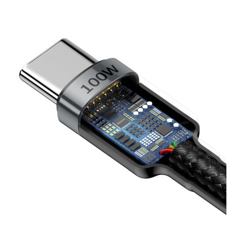 Baseus - USB-C / USB-C Kábel (2m), čierna