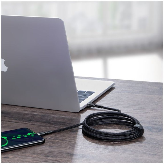 Baseus - USB-C / USB-C Kábel (2m), čierna