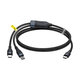Baseus - USB-C / 2x USB-C Kábel (1.5m), čierna