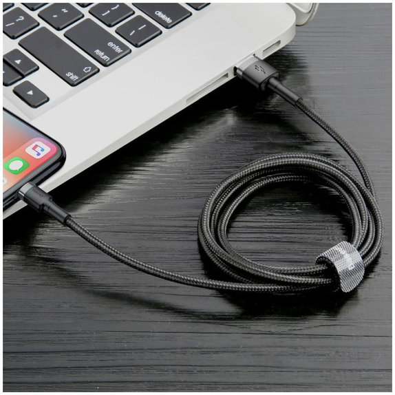 Baseus - Lightning / USB Kábel (1m), čierna
