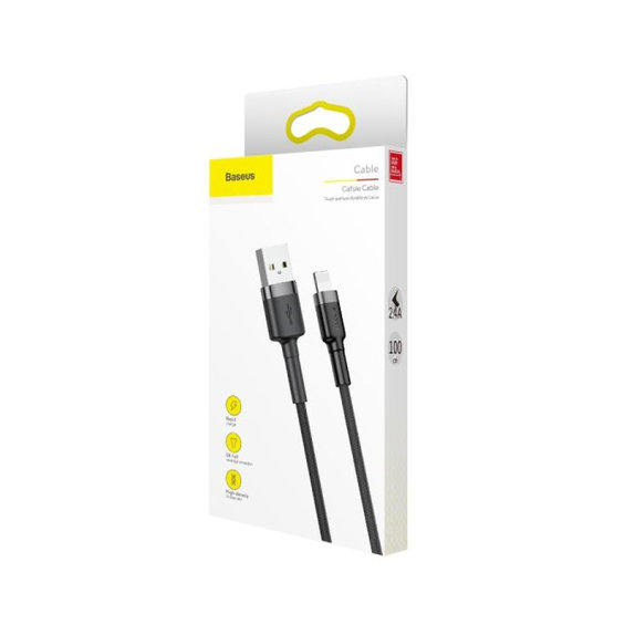 Baseus - Lightning / USB Kábel (1m), čierna