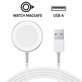 Magnetický nabíjací kábel pre Apple Watch, USB-A, 1 m, plast, bulk