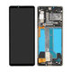 Sony Xperia 10 IV XQCC54 - LCD Displej + Dotykové Sklo + Rám (White) - A5047174A Genuine Service Pack