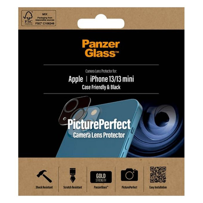 PanzerGlass - Ochranný Kryt Objektívu Fotoaparátu PicturePerfect pre iPhone 13 mini a 13, transparentná