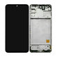 Samsung Galaxy M31s M317F - LCD Displej + Dotykové Sklo + Rám (Mirage Black) TFT