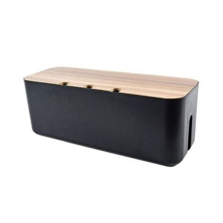 FixPremium - Organizér Káblov - Box na Káble, čierna