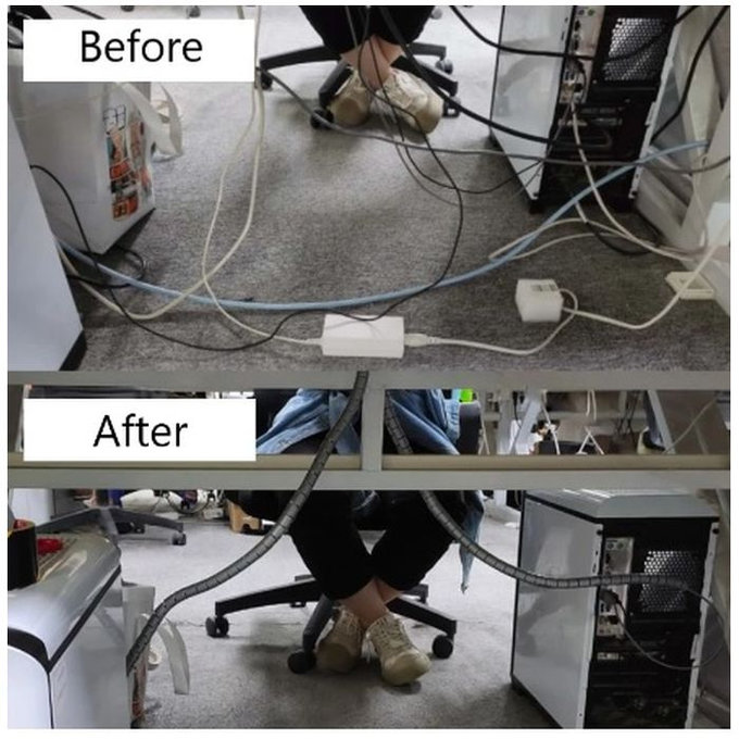 FixPremium - Organizér Káblov - Trubica (16mm), dĺžka 2M,čierna