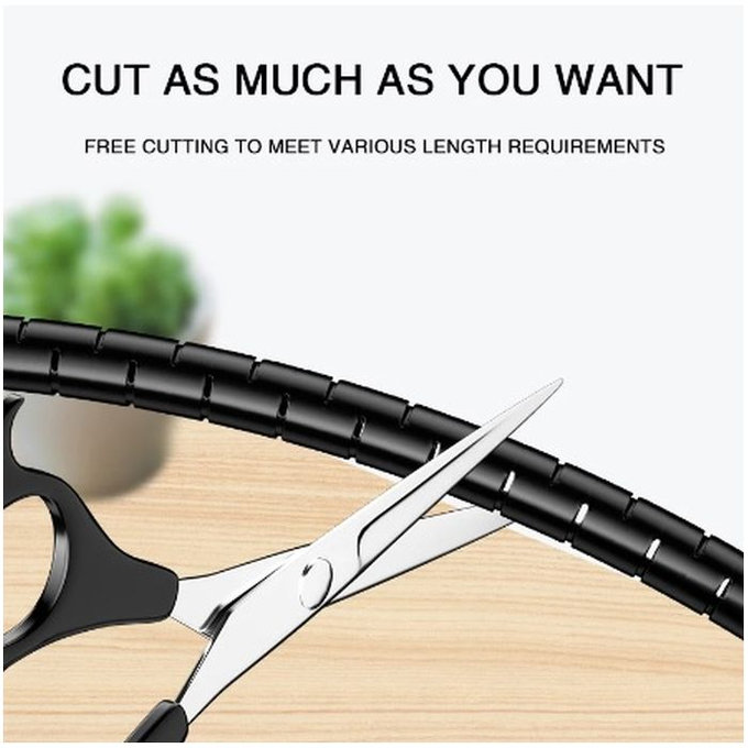 FixPremium - Organizér Káblov - Trubica (16mm), dĺžka 2M,čierna