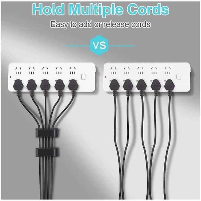 FixPremium - Organizér Káblov - Príchytka - Set 5 kusov príchytiek, transparentná