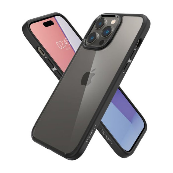 Spigen - Puzdro Ultra Hybrid pre iPhone 14 Pro, Matte Black