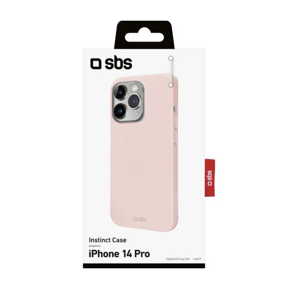 SBS - Puzdro Instinct pre iPhone 14 Pro, ružová