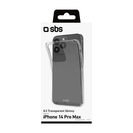 SBS - Puzdro Skinny pre iPhone 14 Pro Max, transparentná