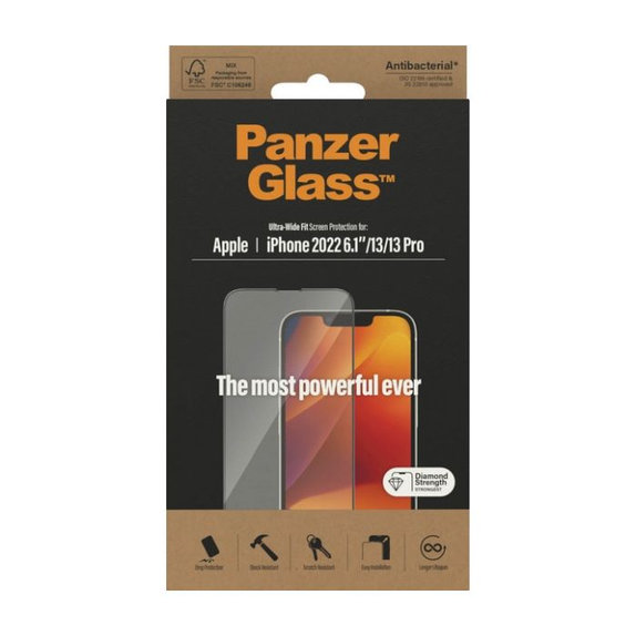 PanzerGlass - Tvrdené Sklo UWF AB pre iPhone 13, 13 Pro, 14 a 16e