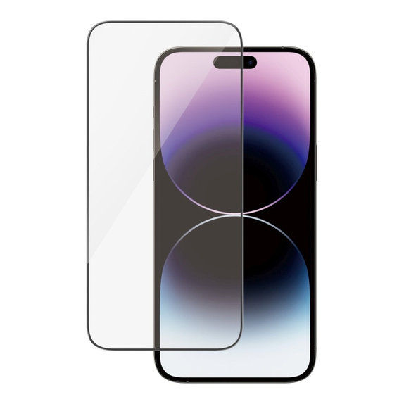 Tvrdené sklo UWF AB s aplikátorom pre iPhone 14 Pro Max, Čierna, PanzerGlass